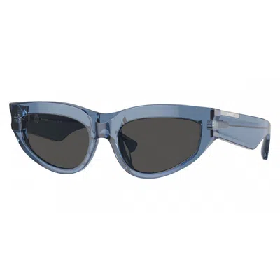 Burberry Dark Grey Cat Eye Ladies Sunglasses Be4425u 411787 55 In Blue