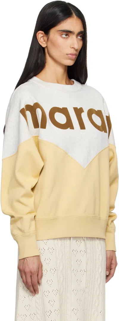 Isabel Marant Étoile "houston" Sweatshirt In Yellow