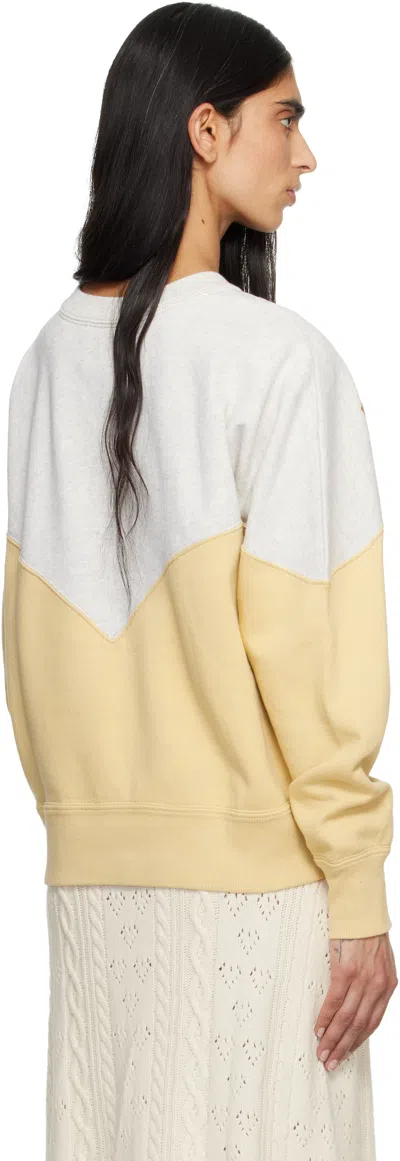 Isabel Marant Étoile "houston" Sweatshirt In Yellow