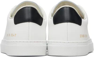 Common Projects White Retro Classic Sneakers In White