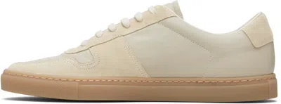 Common Projects Beige Bball Slim Gum Sole Sneakers In Neutral