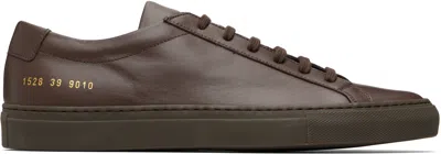 Common Projects Brown Original Achilles Low Sneakers In Brown