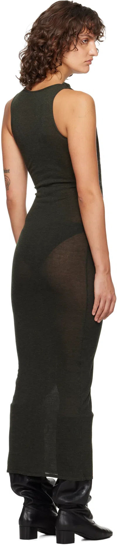 Paloma Wool Green Oliveti Maxi Dress In Black