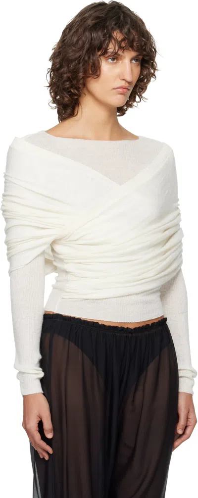 Paloma Wool Off-white Elio Sweater In White