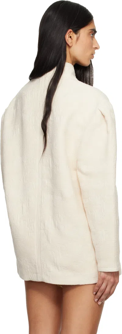 Isabel Marant Étoile Uadie Button-fastening Jacket In Neutral