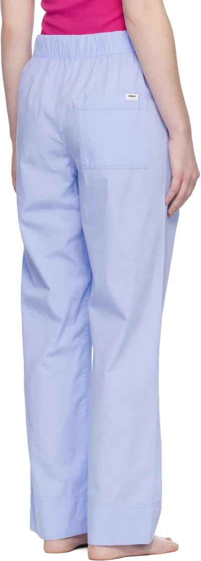 Tekla Drawstring Pajama Pants In Blue