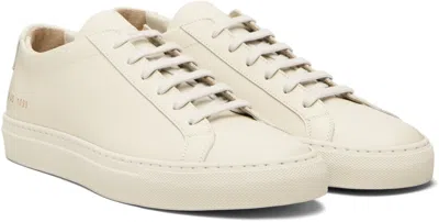 Common Projects Off-white Original Achilles Low Sneakers In White