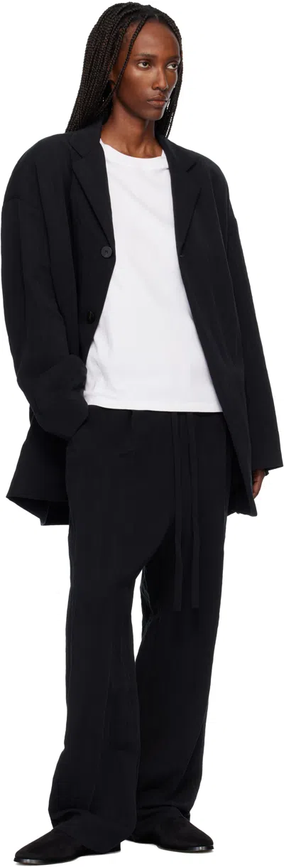 Fear Of God Black Tencel Nylon Unlined Relaxed Blazer In Black