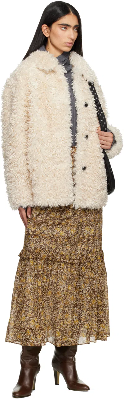 Isabel Marant Étoile Brown & Khaki Volomia Maxi Skirt In Multi