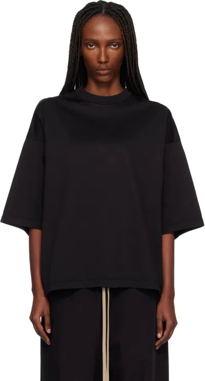Fear Of God Black Relaxed S/s T-shirt In Black