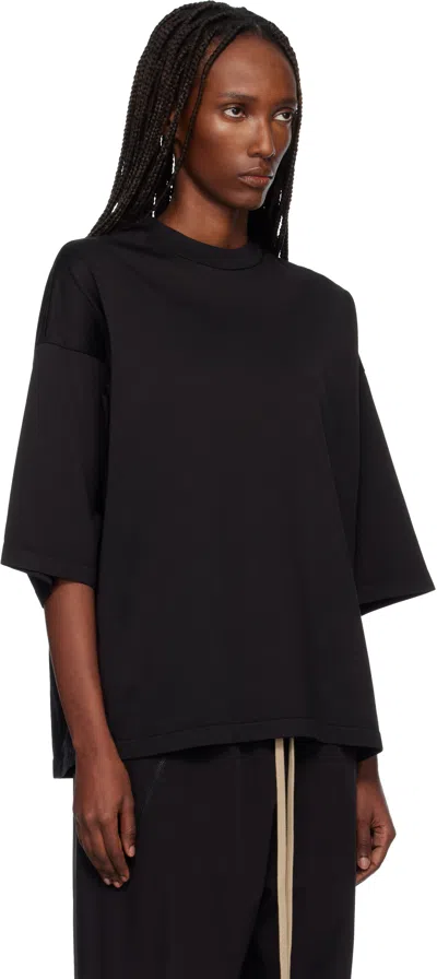 Fear Of God Black Relaxed S/s T-shirt In Black