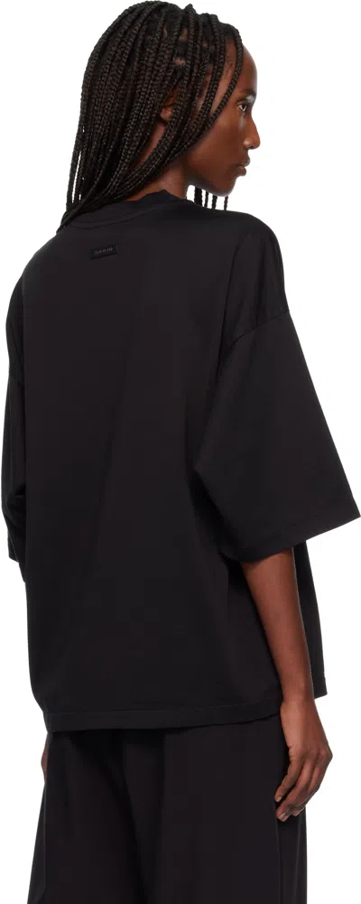 Fear Of God Black Relaxed S/s T-shirt In Black