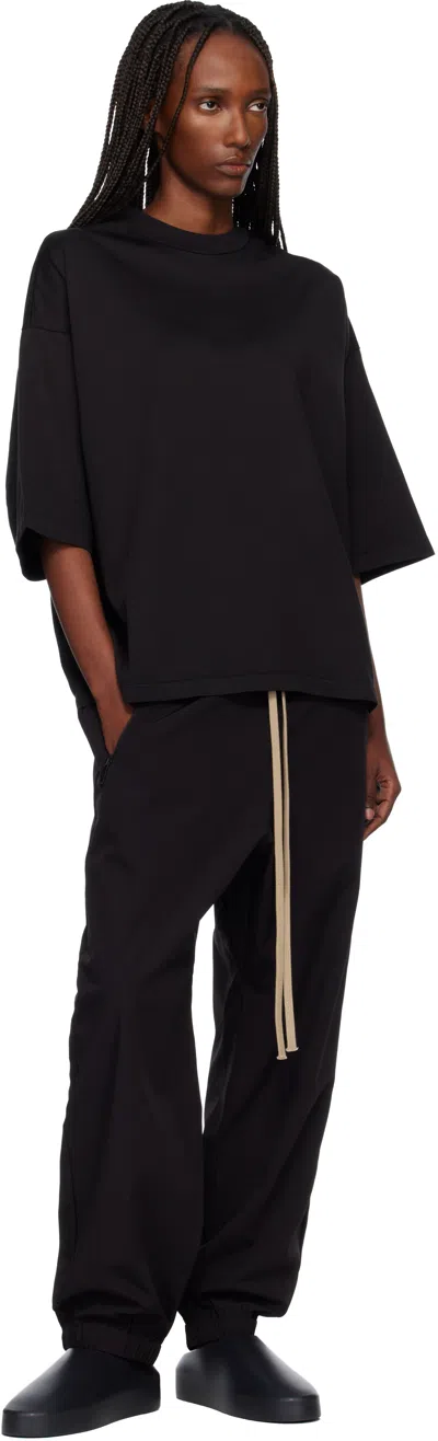 Fear Of God Black Relaxed S/s T-shirt In Black