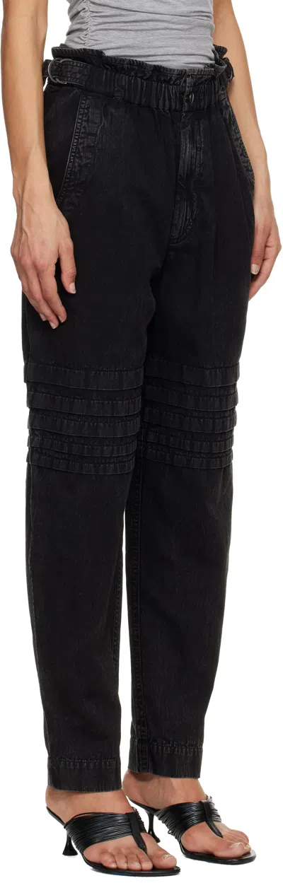 Isabel Marant Étoile Black Mellya Trousers In Black