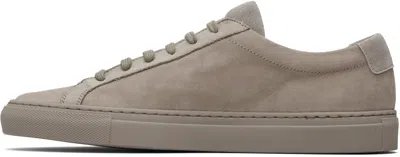 Common Projects Gray Nubuck Achilles Sneakers In Gray