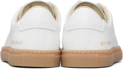 Common Projects White Achilles Low Profile Sneakers In White
