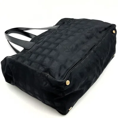 Pre-owned Chanel Black New Travel Line Handbag Tote Bag ()