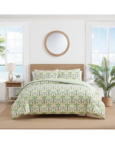 Tommy Bahama Mystic Palms 100% Cotton Comforter Set In Green