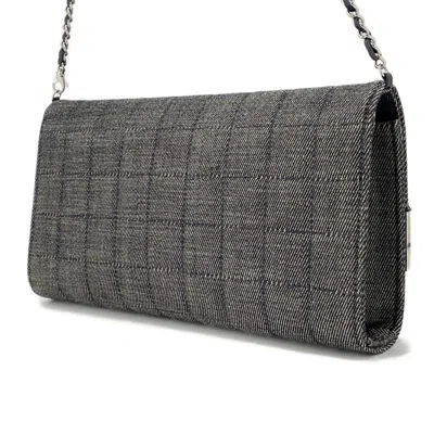 Pre-owned Chanel Chocolate Bar Navy Denim Shoulder Bag () In Blue