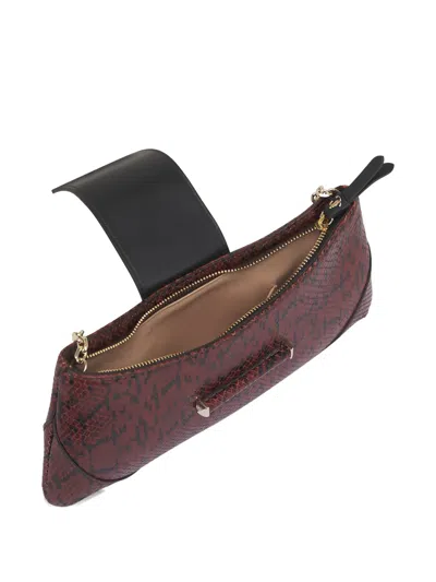 Jimmy Choo スネークパターン ショルダーバッグ In Brown