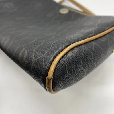 Pre-owned Dior Christian  Black Brown Leather Pochette Shoulder Bag () In Multi