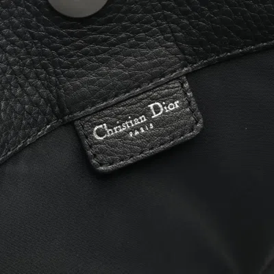 Pre-owned Dior Christian  Black Canvas Leather Tote Bag ()
