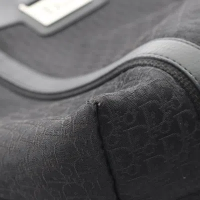 Pre-owned Dior Christian  Black Canvas Leather Tote Bag ()
