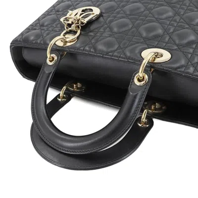 Pre-owned Dior Christian  Black Leather Handbag Shoulder Bag ()