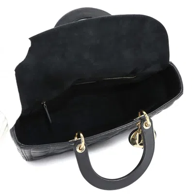 Pre-owned Dior Christian  Black Leather Handbag Shoulder Bag ()