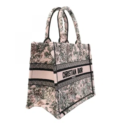 Pre-owned Dior Christian  Black Pink Canvas Tote Bag () In Multi
