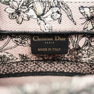 Pre-owned Dior Christian  Black Pink Canvas Tote Bag () In Multi