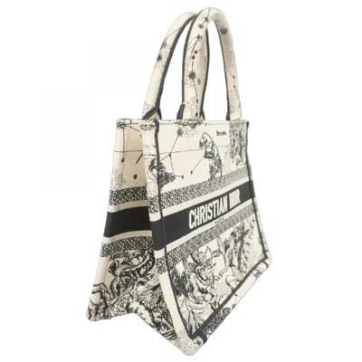 Pre-owned Dior Christian  Black White Canvas Tote Bag () In Multi