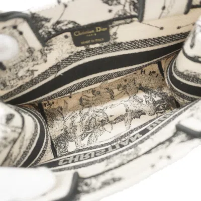 Pre-owned Dior Christian  Black White Canvas Tote Bag () In Multi