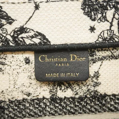 Pre-owned Dior Christian  Black White Canvas Tote Bag () In Multi