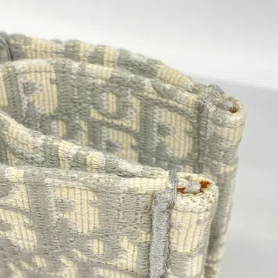 Pre-owned Dior Christian  Gray Canvas Tote Bag ()