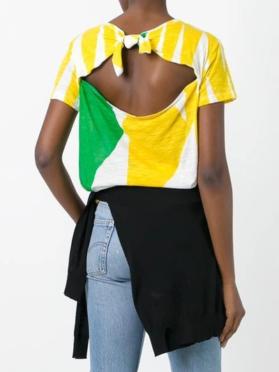 Shop Proenza Schouler Printed Tie Back T In Multicolour