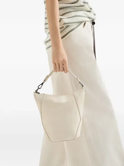 Brunello Cucinelli Bc Duo Bucket Bag In Neutral