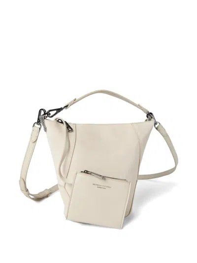 Brunello Cucinelli Bc Duo Bucket Bag In Neutral
