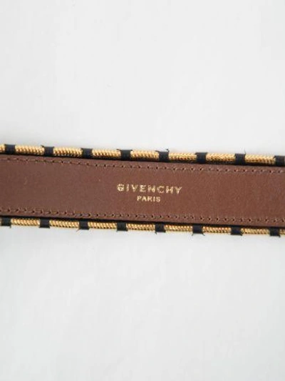 Shop Givenchy Shark Bracelet In Black/gold