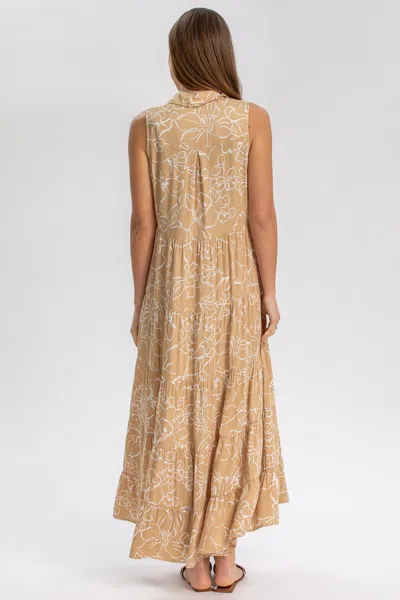 Pietro Brunelli Maternity Button Down Maternity Dress In Brown