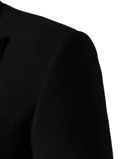 Pre-owned Dolce & Gabbana Black Wool Single Breasted 3 Piece Men Men's Suit ()