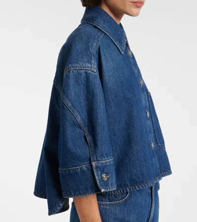 Givenchy Oversized Denim Shirt In Blue