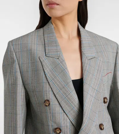 Victoria Beckham Virgin Wool Blazer In Gray