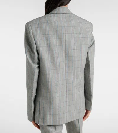 Victoria Beckham Virgin Wool Blazer In Gray