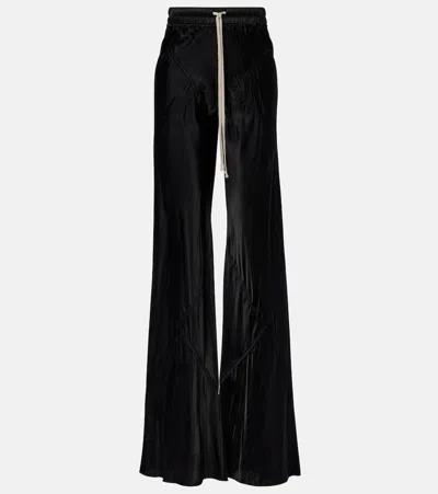 Rick Owens Bias Wide-leg Pants In Black