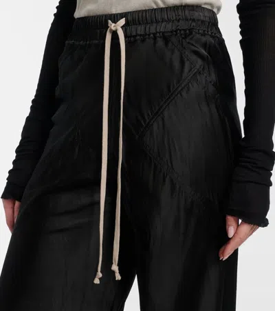 Rick Owens Bias Wide-leg Pants In Black