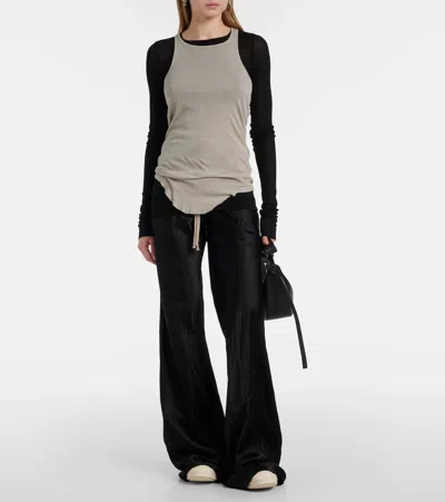 Rick Owens Bias Wide-leg Pants In Black