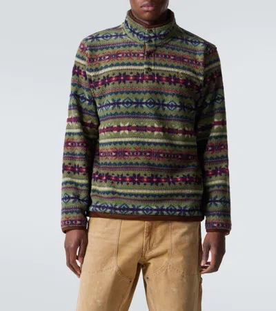 Polo Ralph Lauren Printed Teddy Jacket In Multi