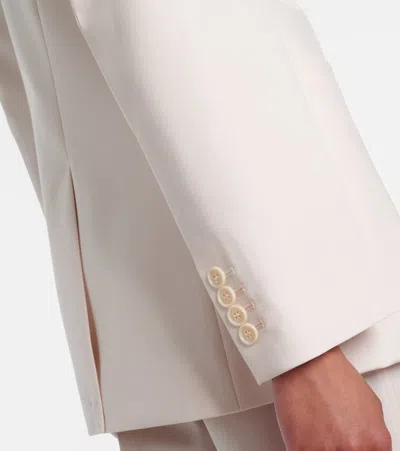 Victoria Beckham Single-breasted Blazer In White