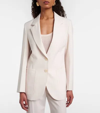 Victoria Beckham Single-breasted Blazer In White